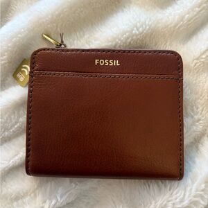 NWT Fossil Jori Bifold Medium Brown Wallet